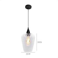 Lustre Pendente Taschibra Monalisa G Boreal Transparente E27 Bivolt Branco - 4