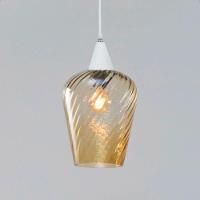 Lustre Pendente Taschibra Monalisa G Rigato âmbar E27 Bivolt Branco - 1