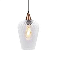 Lustre Pendente Taschibra Monalisa G Boreal Transparente E27 Bivolt Cobre - 3