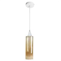 Lustre Pendente Taschibra Anne Rigato âmbar E27 Bivolt Branco - 1