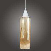 Lustre Pendente Taschibra Anne Rigato âmbar E27 Bivolt Branco - 2