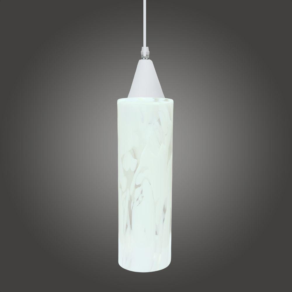 Lustre Pendente Taschibra Anne Murano Leitoso Transparente E27 Bivolt Branco - 4