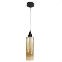 Lustre Pendente Taschibra Anne Rigato âmbar E27 Bivolt Preto - 1