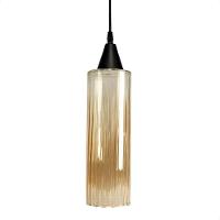 Lustre Pendente Taschibra Anne Rigato âmbar E27 Bivolt Preto - 3