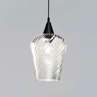 Lustre Pendente Taschibra Monalisa G Rigato Transparente E27 Bivolt Preto - 2