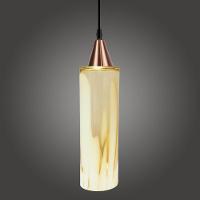 Lustre Pendente Taschibra Anne Murano Leitoso âmbar E27 Bivolt Cobre - 2