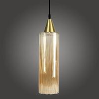 Lustre Pendente Taschibra Anne Rigato âmbar E27 Bivolt Ouro - 2