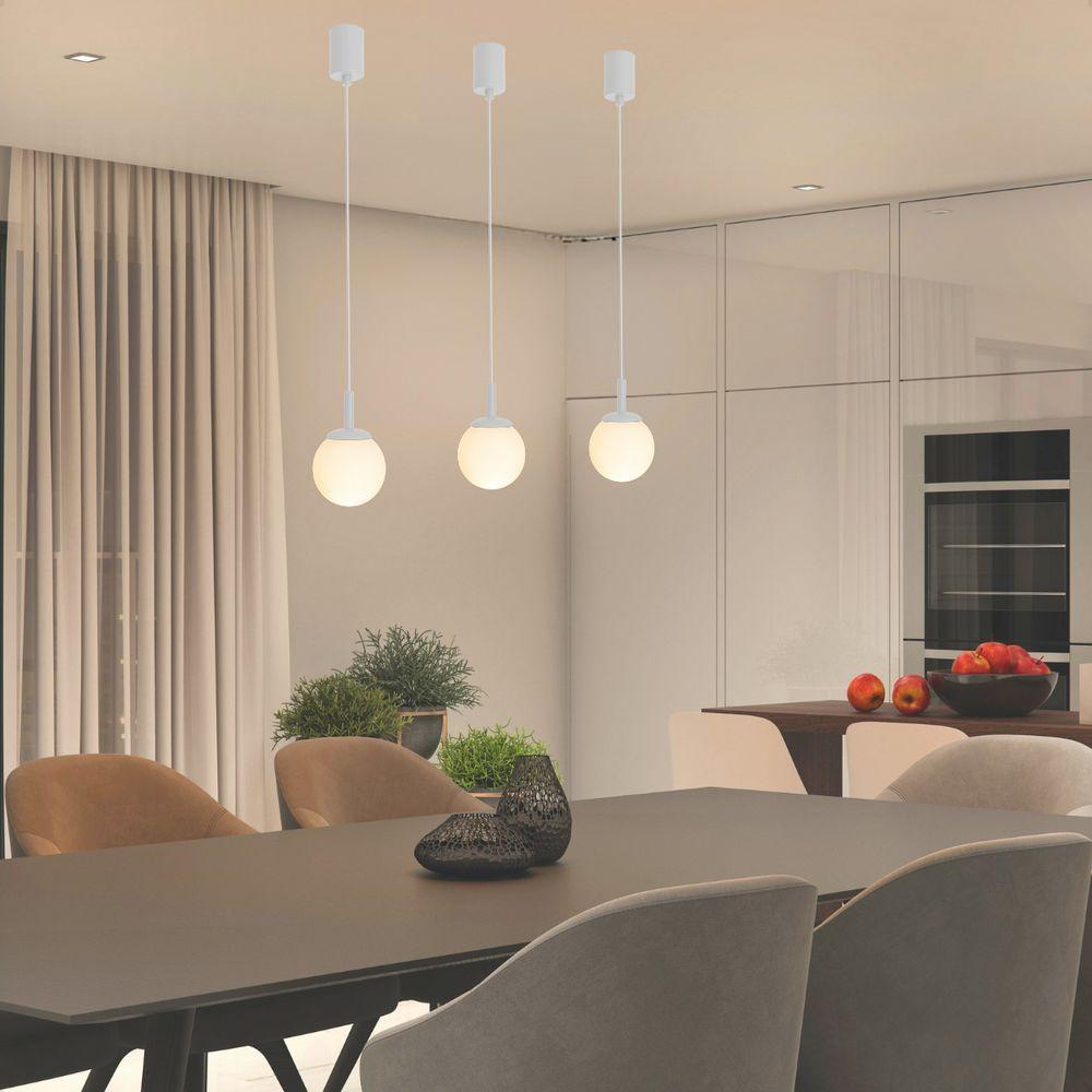 Lustre Pendente Blumenau Macadâmia G9 Bivolt Branco - 3