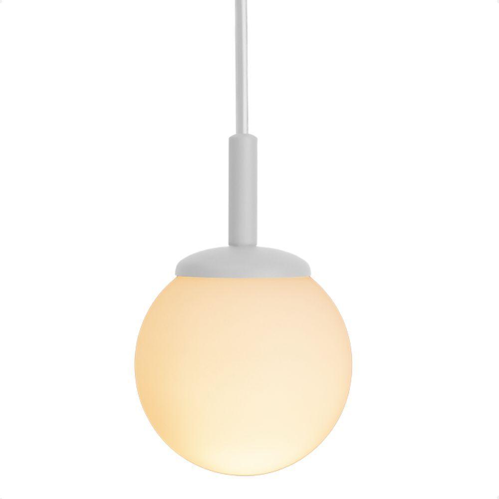 Lustre Pendente Blumenau Macadâmia G9 Bivolt Branco - 5