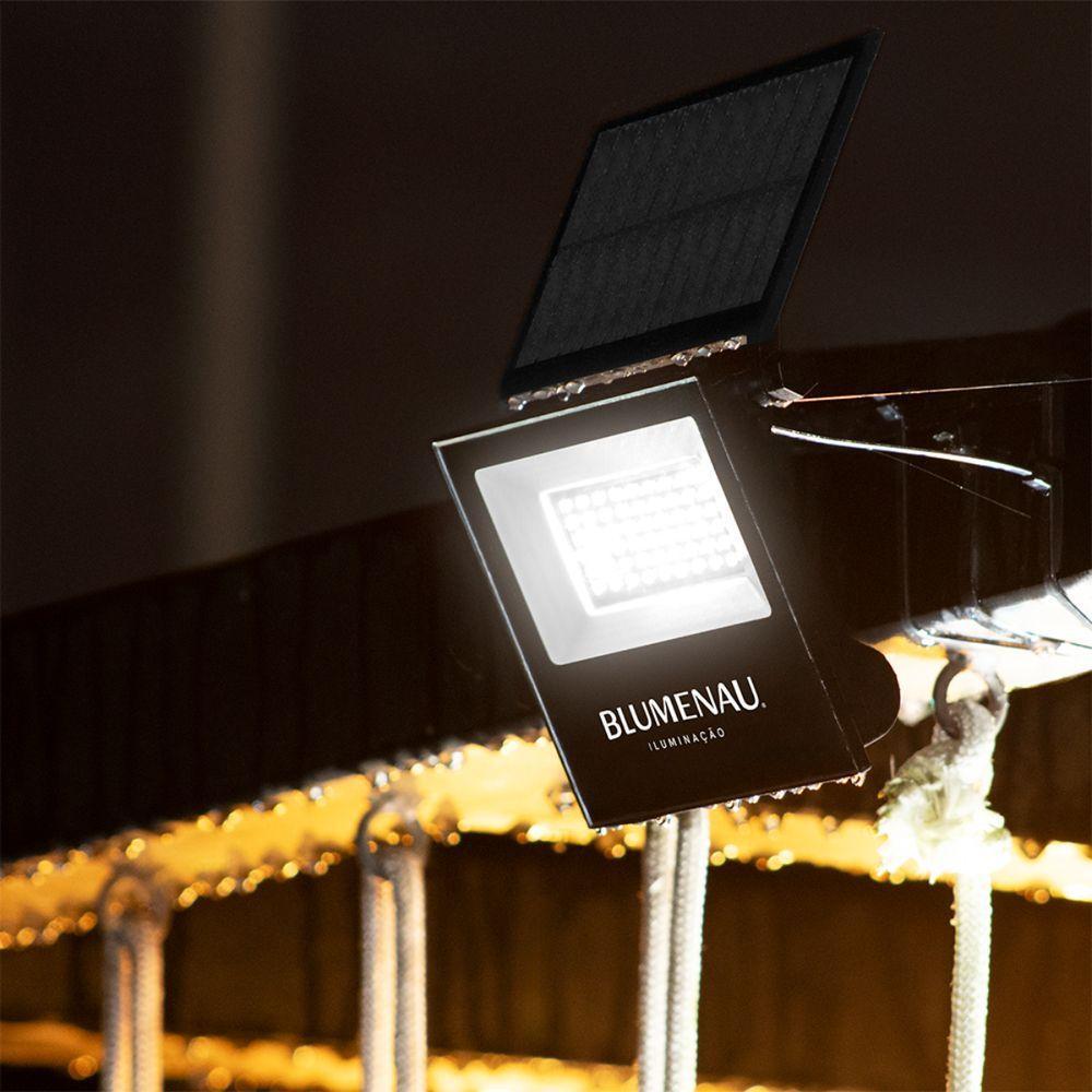 Refletor Solar Led Play 30w Ip65 6500k Preto C/ Controle Remoto - 2