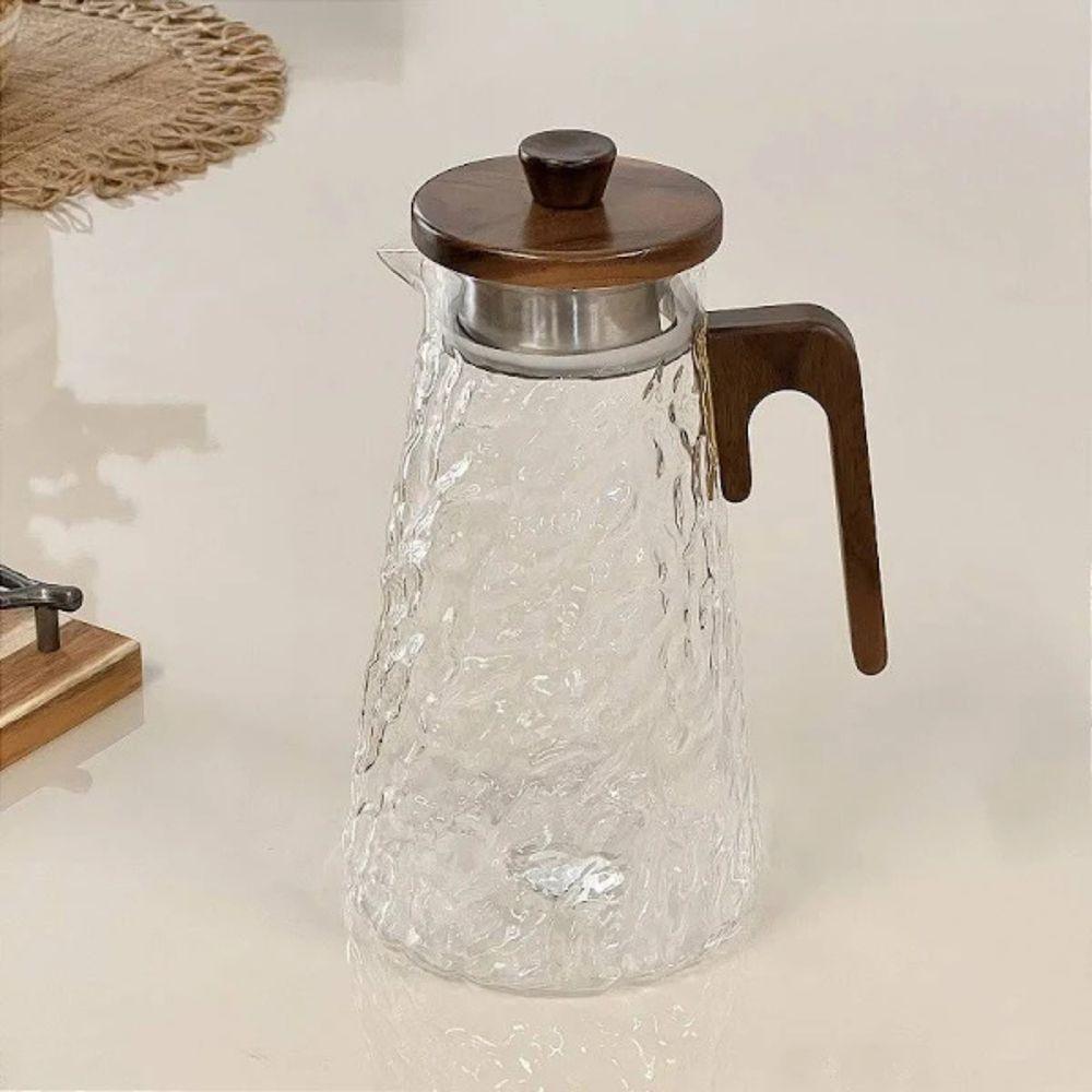 Jarra Em Vidro Borossilicato Com Tampa Em Bambu 1,5l Wolff - 4