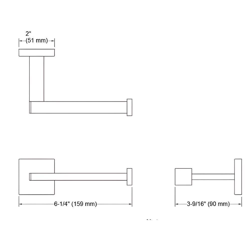 Papeleira Square Kohler Cromado 23292br-cp - 2