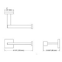 Papeleira Square Kohler Cromado 23292br-cp - 2