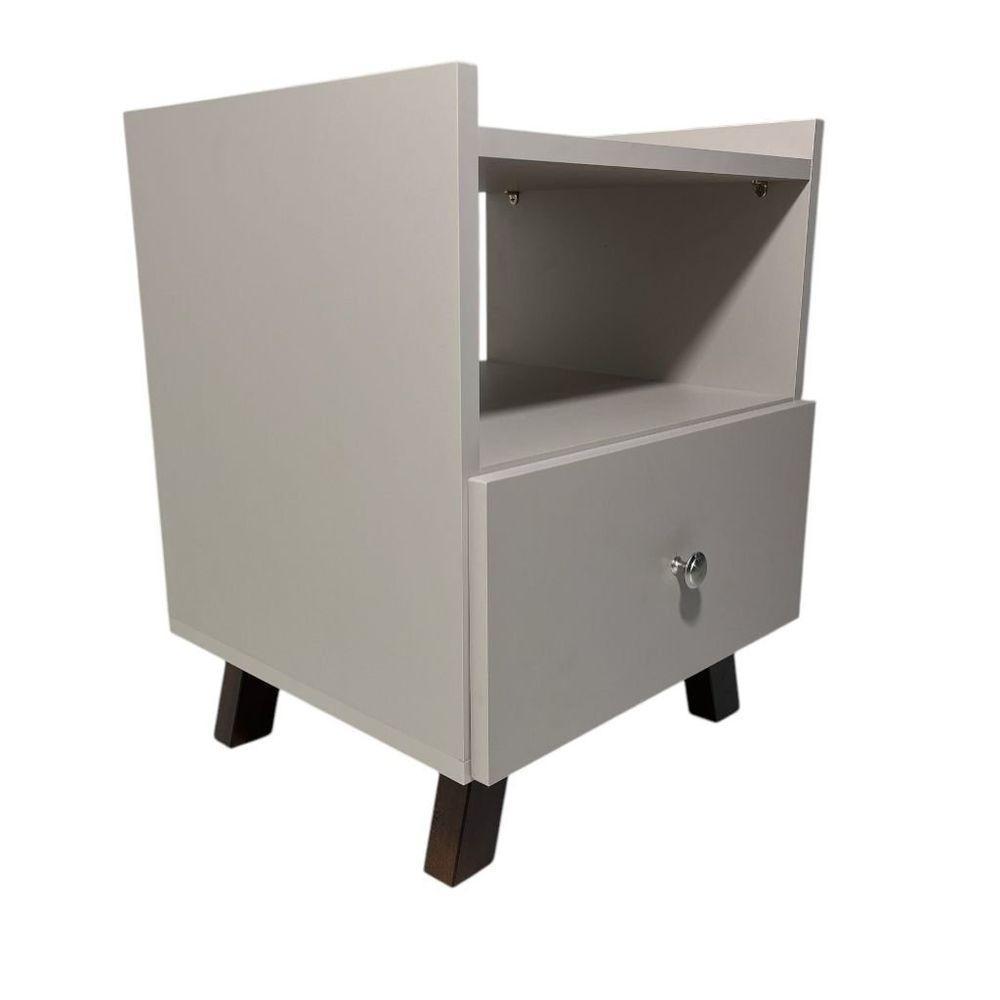 Mesa De Cabeceira Em Mdf Com Uma Gaveta Palmas - 1