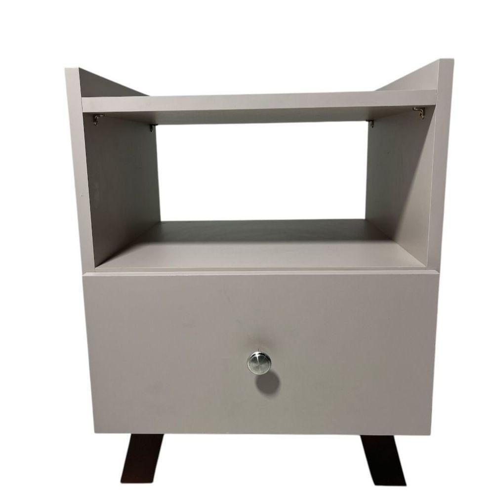 Mesa De Cabeceira Em Mdf Com Uma Gaveta Palmas - 2