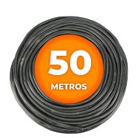 Cabo Pp Preto 4 Vias (4x1,50mm) Cobreado 50 Metros | Preto 4x1,50mm Cobreado - 1