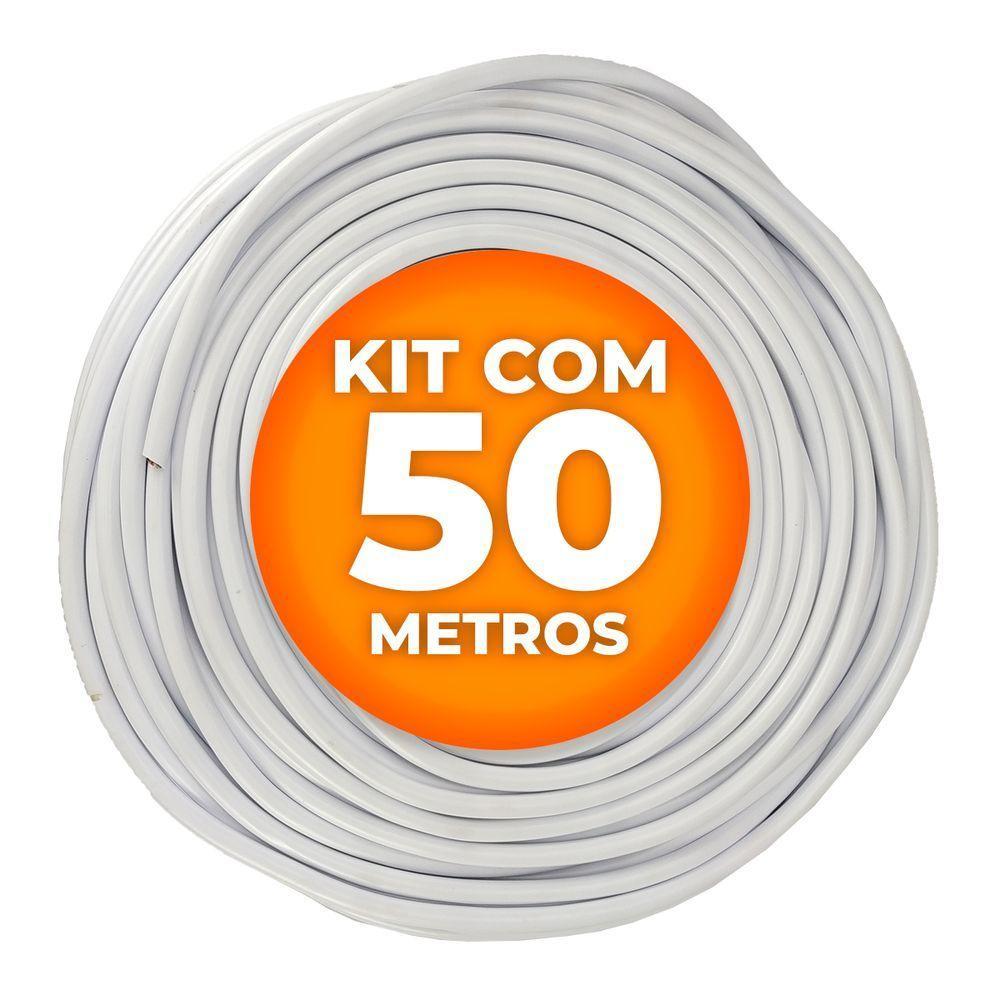 Cabo Pp Branco 4 Vias (4 X 2,5mm) Cobreado 50 Metros - 1