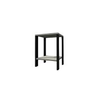 Mesa De Cabeceira Mesa De Apoio Mesa Auxiliar Mesa Lateral Preto E Cinza - 3