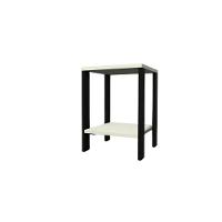 Mesa De Cabeceira Mesa De Apoio Mesa Auxiliar Mesa Lateral Preto Com Branco - 3
