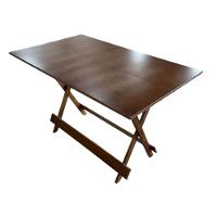 Conjunto Mesa Dobrável 1,20m Com Tampo Em Mdf Ultra Plus E 6 Cadeiras Dobráveis Imbuia - 3