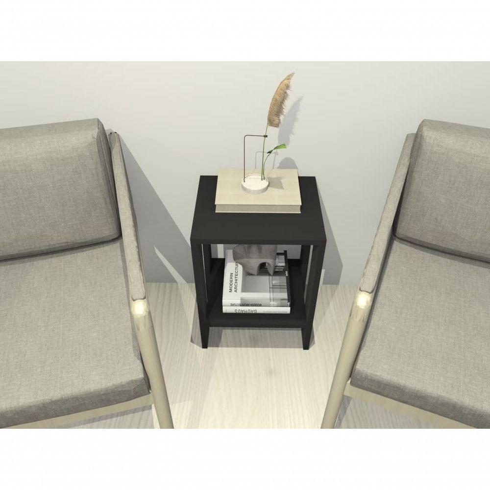 Mesa De Cabeceira Mesa De Apoio Mesa Auxiliar Mesa Lateral Preto - 2
