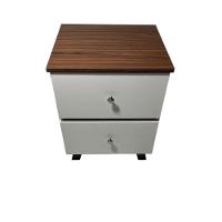 Mesa De Cabeceira Em Mdf Com Duas Gavetas Jeri/pau Ferro - 2