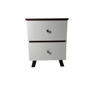 Mesa De Cabeceira Em Mdf Com Duas Gavetas Jeri/pau Ferro