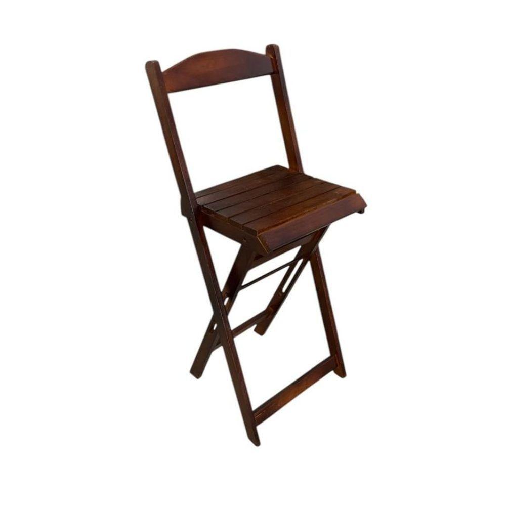 Conjunto Bistrô Dobrável Em Madeira – 3 Peças Imbuia - 5