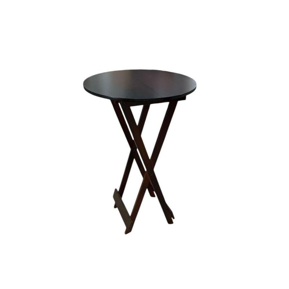 Conjunto Bistrô Dobrável Em Madeira – 3 Peças Imbuia - 7