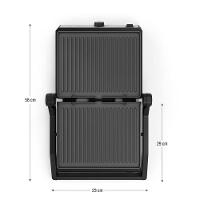 Grill Philco 2 Em 1 Chapas Removíveis E Abertura 180° PGR50A 220V