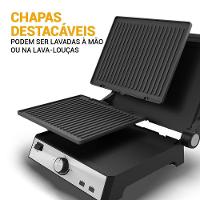 Grill Philco 2 Em 1 Chapas Removíveis E Abertura 180° PGR50A 220V - 6