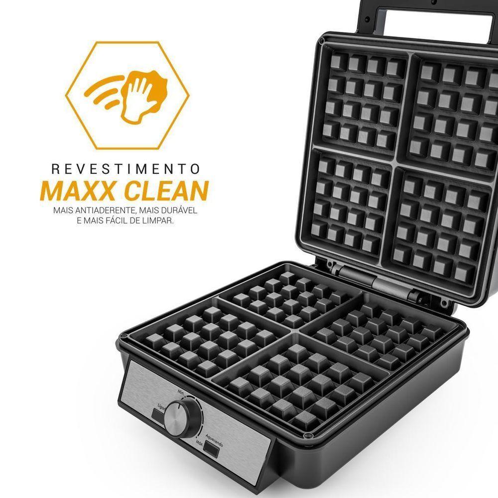 Waffle Maker Philco 5 Temperaturas 4 Waffles PWM04A 110V - 4