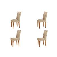 Conjunto 4 Cadeiras Para Sala De Jantar Liz Imbuia 07 - 1