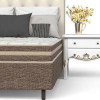 Conjunto Box Solteiro Mola Ensacada Prodormir Solar Bambu Bege - 6