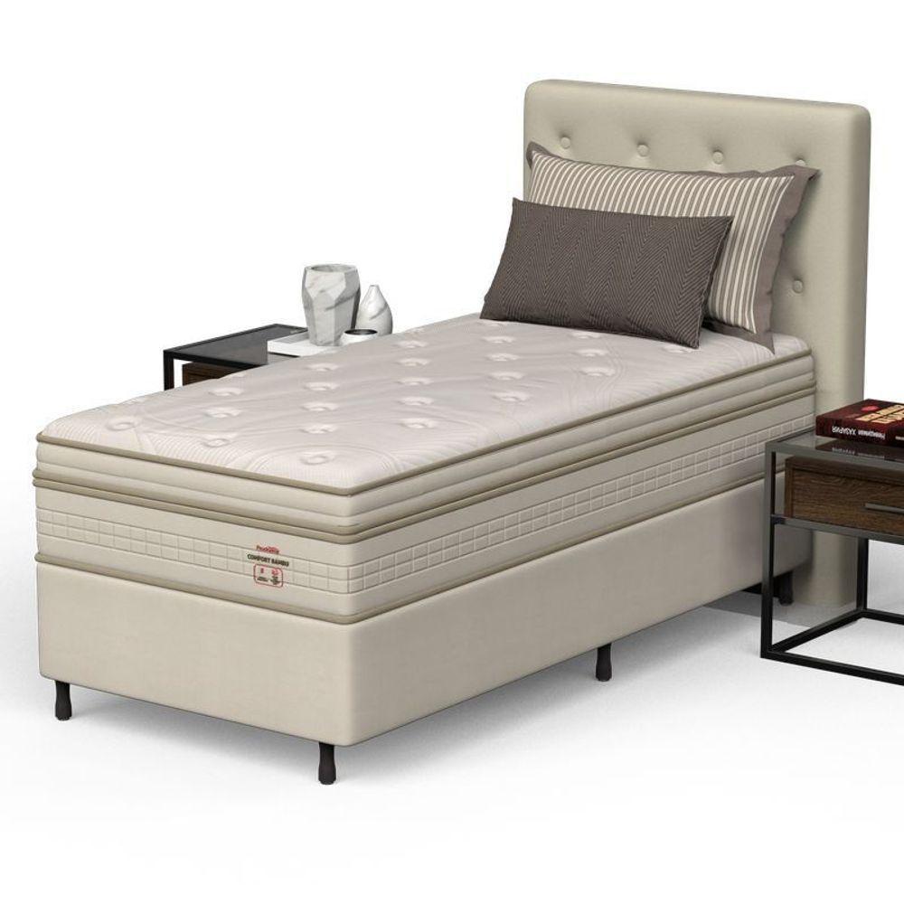 Conjunto Box Solteiro Mola Ensacada Prodormir Comfort Bambu - 2