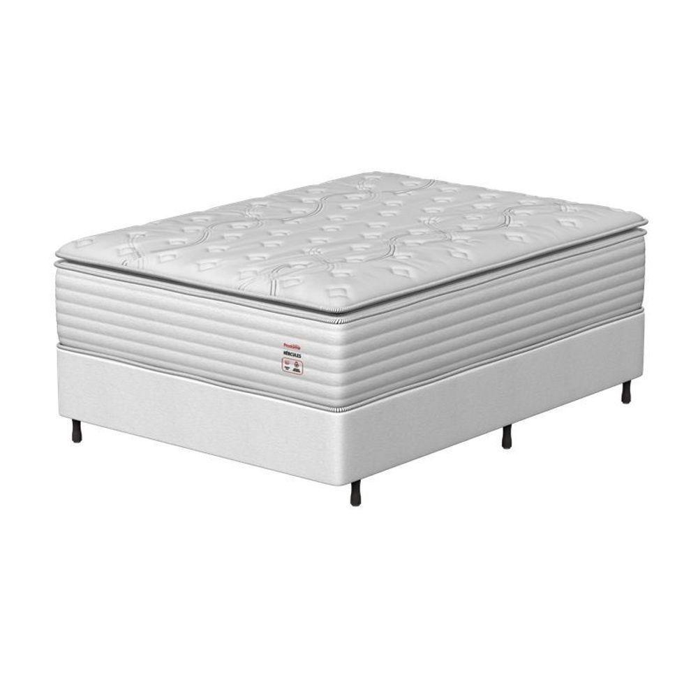 Conjunto Box Viúva Mola Prodormir Hercules New Branco - 1