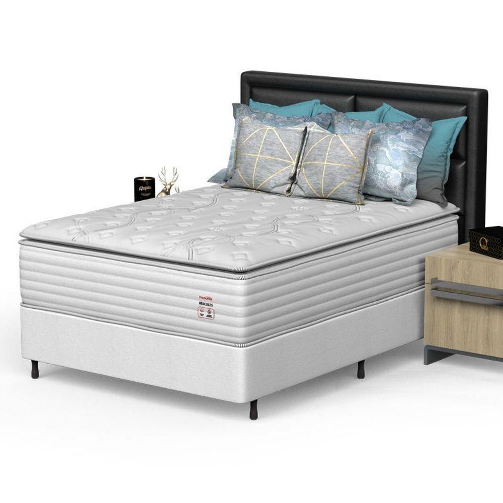 Conjunto Box Viúva Mola Prodormir Hercules New Branco - 2