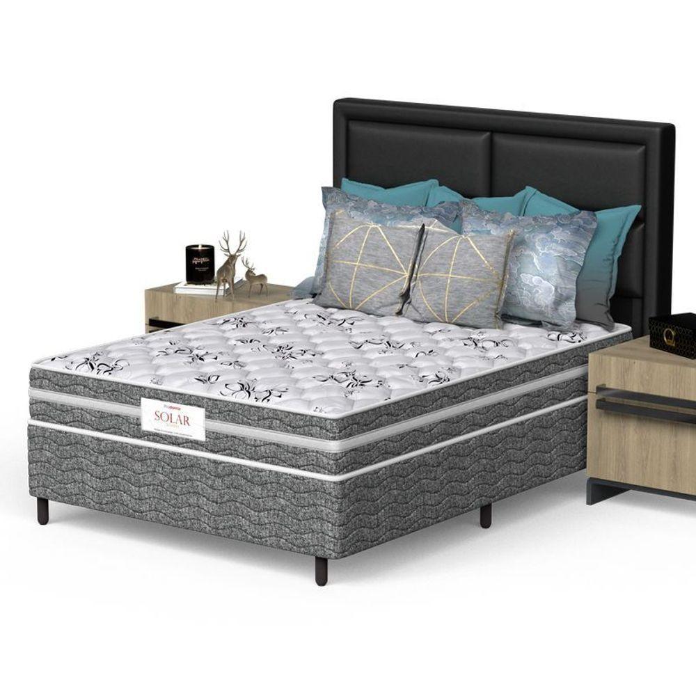 Conjunto Box Casal Mola Ensacada Prodormir Solar Bambu Cinza - 2