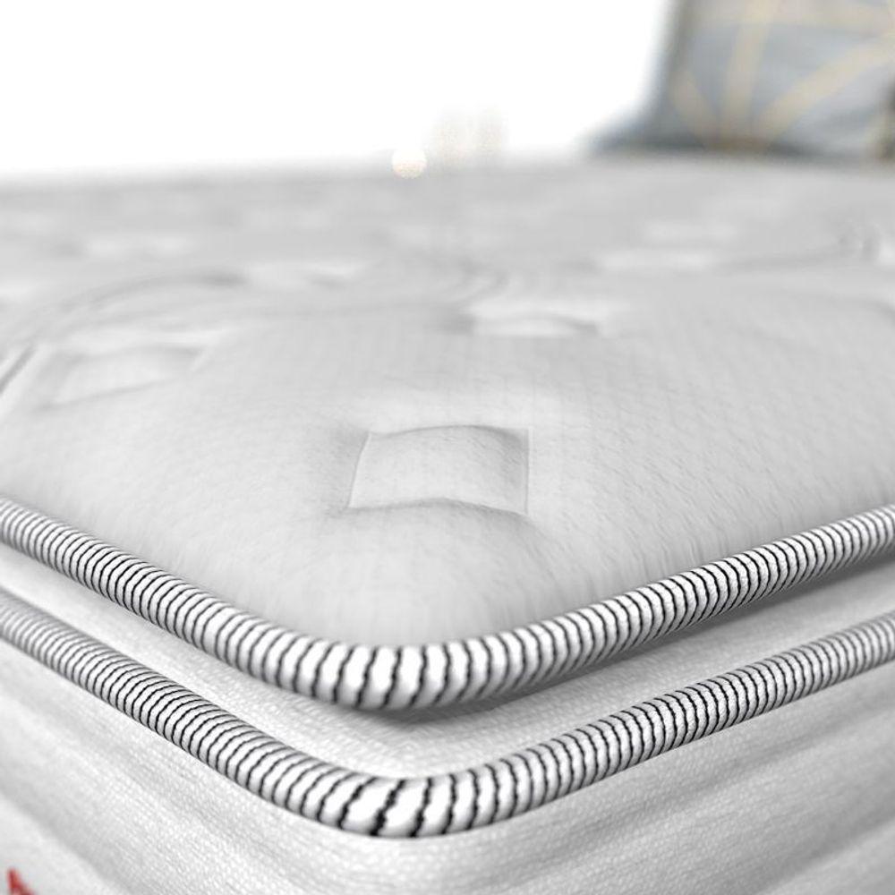 Conjunto Box Solteiro Mola Prodormir Hercules New Branco - 5