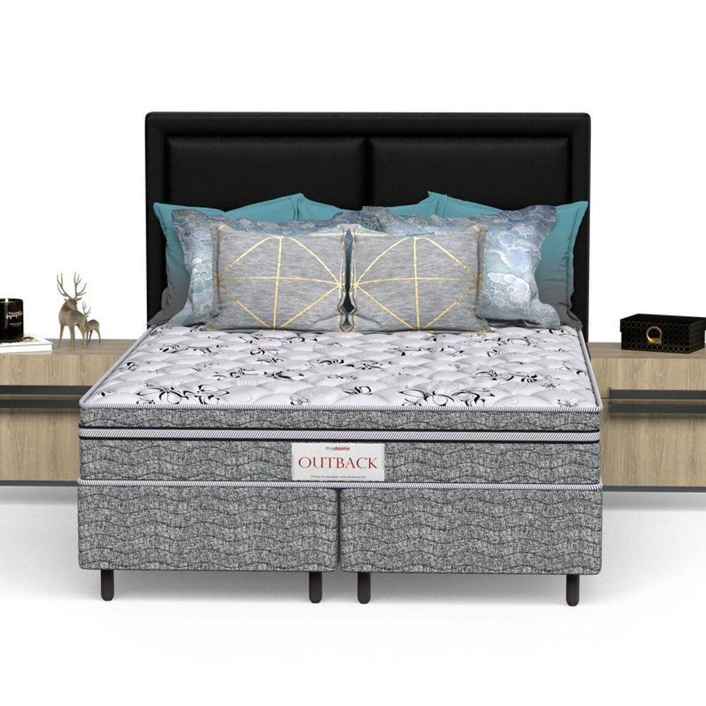 Conjunto Box King Mola Ensacada Prodormir Outback New Cinza - 3