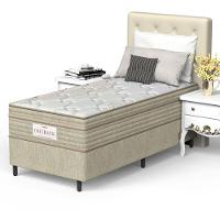 Conjunto Box Solteiro Mola Ensacada Prodormir Outback New Bege - 2