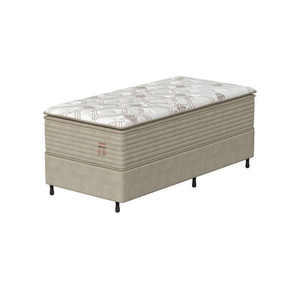 Conjunto Box Solteiro Mola Prodormir Hercules New Marrom - 1