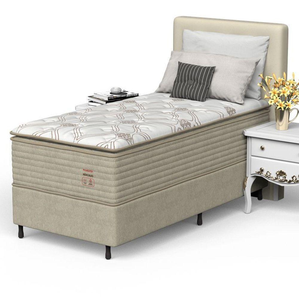 Conjunto Box Solteiro Mola Prodormir Hercules New Marrom - 2