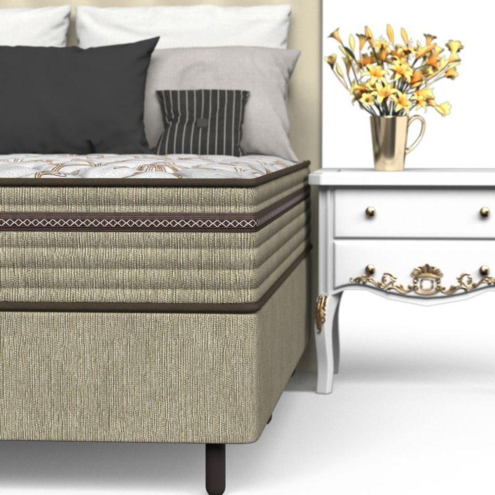 Conjunto Box Solteiro Mola Ensacada Prodormir Outback New Marrom - 6