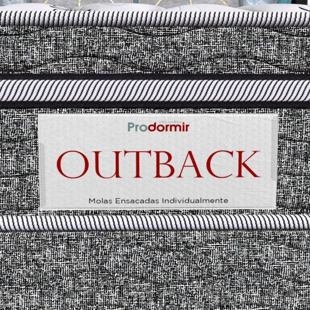 Conjunto Box Solteiro Mola Ensacada Prodormir Outback New Cinza - 7