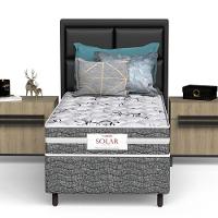 Conjunto Box Solteiro Mola Ensacada Prodormir Solar Bambu Cinza - 3