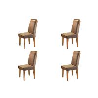 Conjunto 4 Cadeiras Athenas Imbuia - 1
