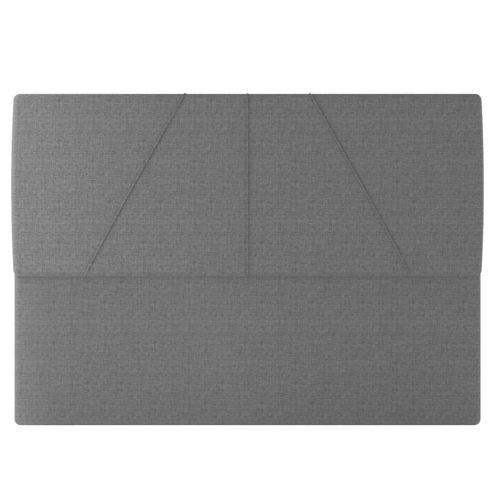 Cama Casal King Com Cabeceira 199cm Pés Metálicos Elisa S05 Linho Cinza - Mpozenato - 10