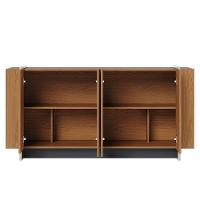 Balcão Aparador Buffet 4 Portas 160cm Copacabana Freijó/dourado - Colibri - 6