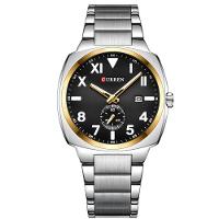 Relógio De Quartzo Masculino Esportivo Em Aço Inoxidável à Prova D´agua Preto - 1